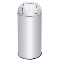 BOTES DE BASURA PUSH ACERO...