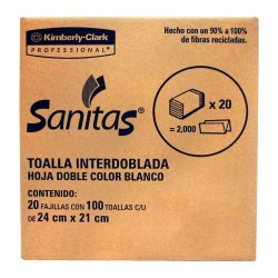 TOALLA INTERDOBLADA SANITAS...
